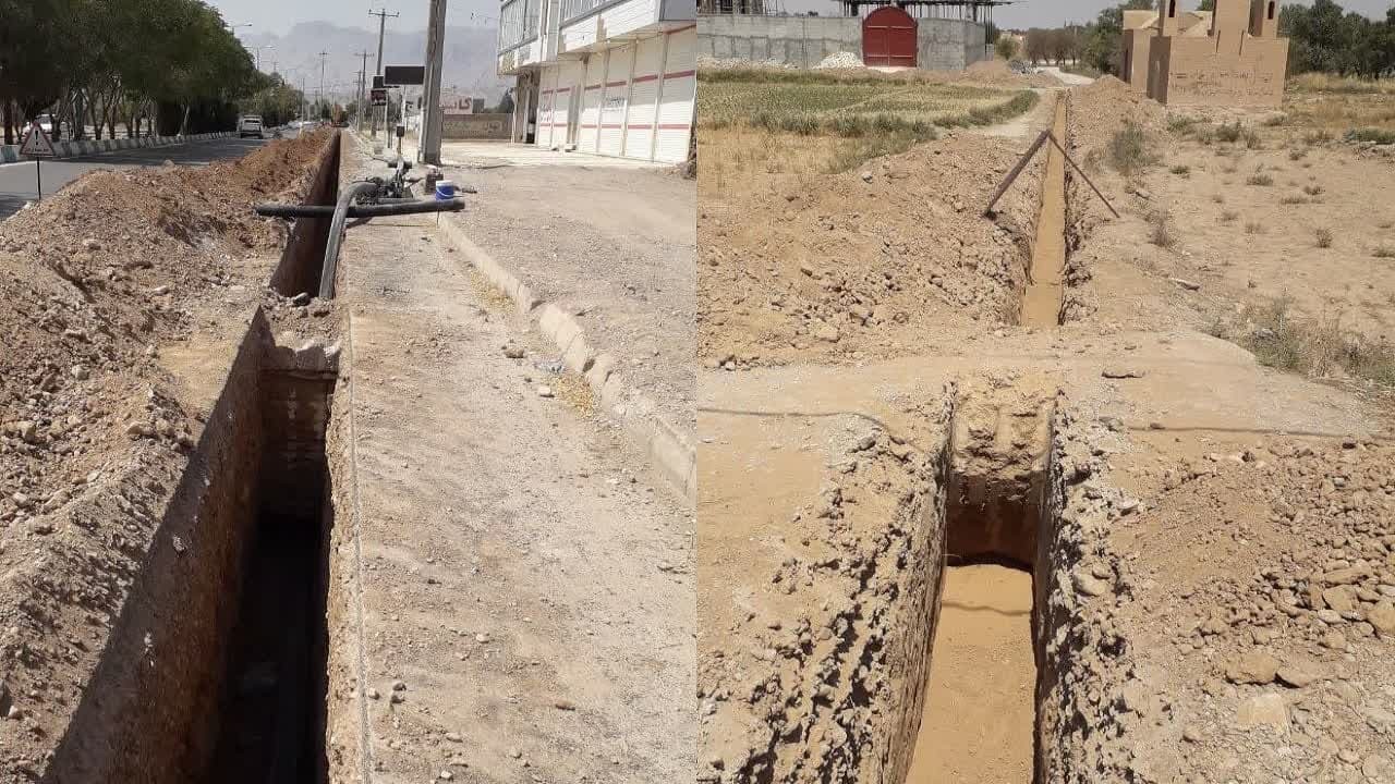 اصلاح خط انتقال چاه هنرستان