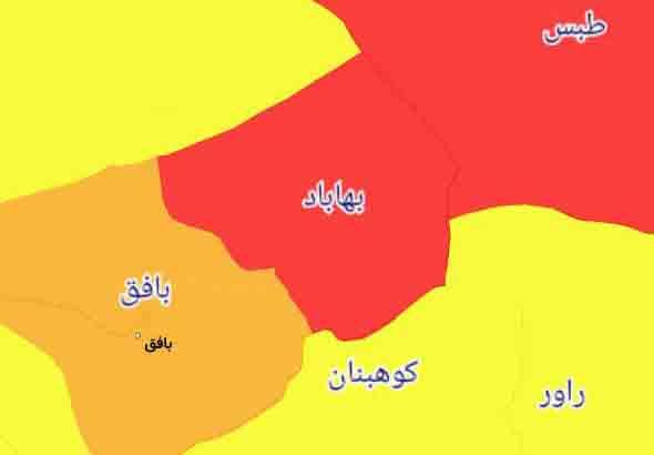 شهرستان بهاباد از لحاظ رنگ بندی کرونایی قرمز شد/ اجرای محدودیت های کرونایی در بهاباد از 13 آذرماه