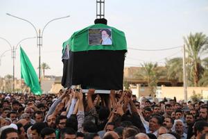 مراسم تشييع مرحوم حجت الاسلام و المسلمين سيد جواد ميرغني زاده برگزار شد