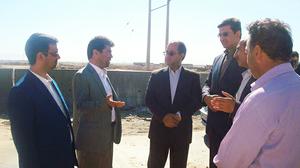 بازدید از زیرگذر در دست احداث ورودی مهریز