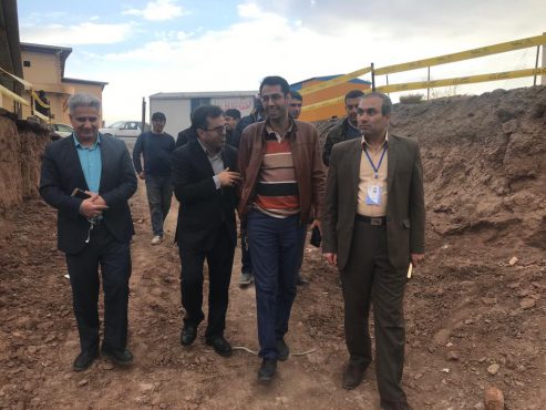 بازدید معاون دفتر توسعه فیزیکی و عمرانی وزارت بهداشت از پروژه های عمرانی بیمارستان حضرت علی ابن ابیطالب (ع)رفسنجان 