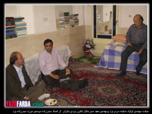 عیادت مهندس اولیاء و مهندس سفید از استاد حسین حیدرزاده موسس موزه سکه و مردم شناسی حیدرزاده یزد+عکس