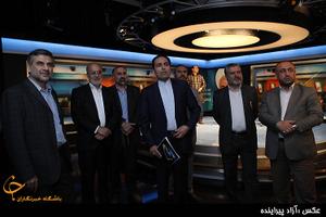  مرتضوی و قاضی سراج در پشت صحنه گفتگوی ویژه خبری /عکس 