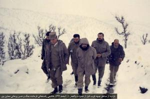 حسن روحانی و آیت الله هاشمی در مناطق جبهه غرب (عکس)