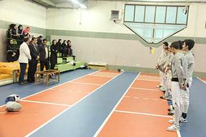  مدیرکل ورزش و جوانان استان یزد از اردوی تیم ملی شمشیربازی جوانان بازدید کرد